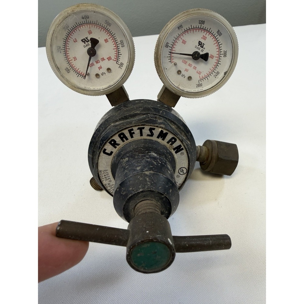 Vintage Craftsman 2-Stage Oxygen Regulator Sears 313.543021 Welding Gauge 1979